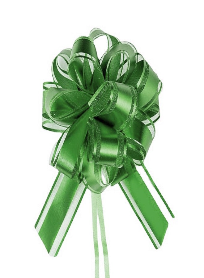 YESON Green Pull Bows,Gifts Wrapping Bows,Green Bow for Gifts Wrapping,Bouquet Packaging(4.3 in,10 pcs) - Image 1
